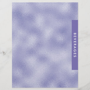Enkelt minimalistiskt Lila Foil Recipe Divider