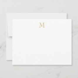 Enkelt, minimalistiskt monogram-anteckningskort anteckningskort