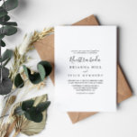 Enkelt minimalistiskt Nuestra Boda Bröllop Inbjudningar<br><div class="desc">Denna enkla minimalistiska inbjudan till ett bröllop med nuestra boda är perfekt för ett bröllop. Den enkla och elegant designen har skript av typen klassisk och finare i svartvitt.</div>
