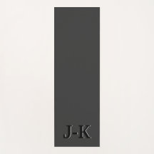 Enkelt minimalistiskt svart Anpassningsbar-monogra