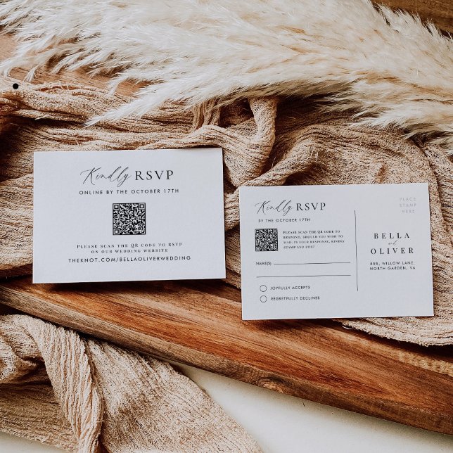 Enkelt minimalistiskt vykort för QR-OSA (Skapare uppladdad)