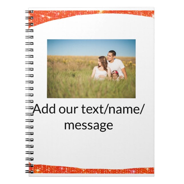 Enkelt, minimalt för att lägga till din bildtext g anteckningsbok (Framsidan)