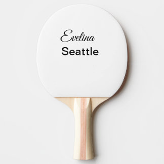 Enkelt, minimalt för att lägga till din namntext s pingisracket