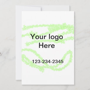 Enkelt, minimalt för att lägga till logotypen namn inbjudningar