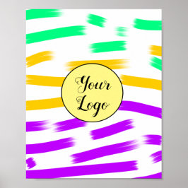 Enkelt, minimalt för att lägga till logotypen namn poster
