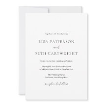 Enkelt minimalt foto klassiskt Elegant bröllop