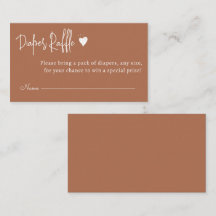 Enkelt minimalt könsneutralt, nedtryckt Raffle