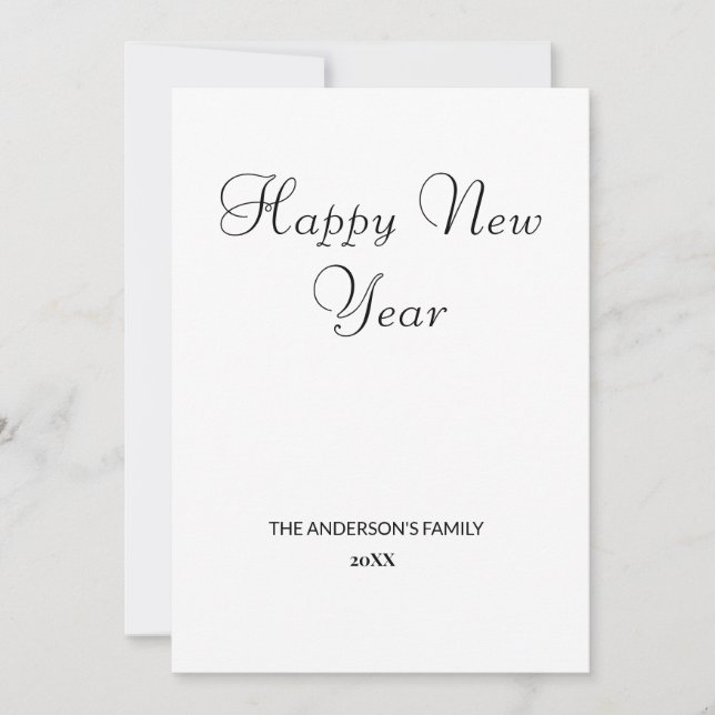 enkelt, minimalt lägga till din text i ett nytt år (Framsida)