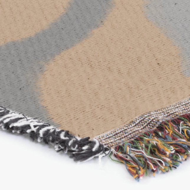 enkelt, minimalt lägga till din text i monogramfot filt (Hörn)