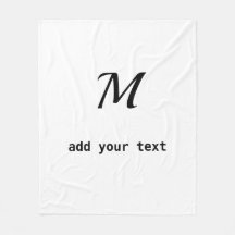 enkelt, minimalt lägga till din text i monogramfot