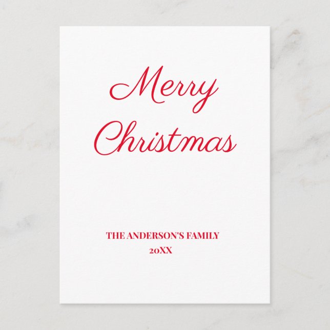 enkelt, minimalt lägga till dina texttecken anpass vykort (Framsida)