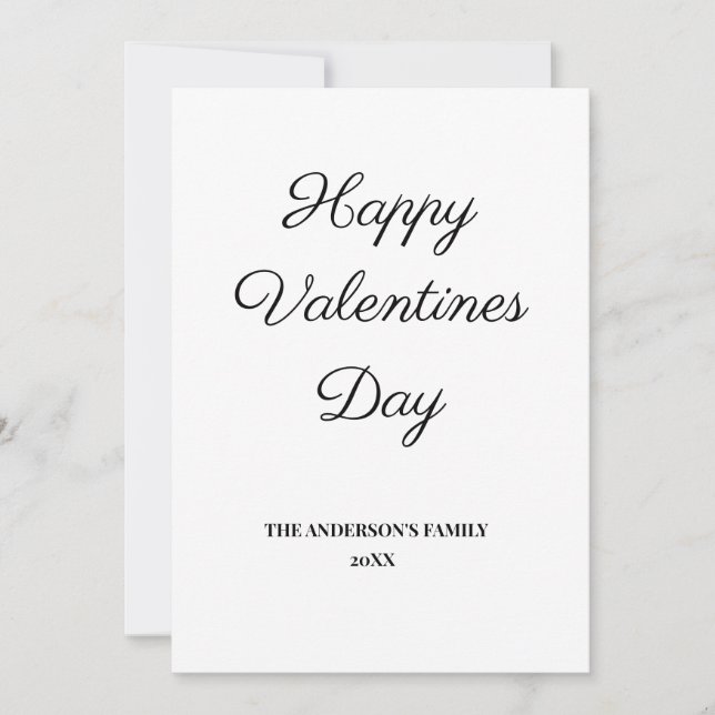 enkelt, minimalt lägga till ditt kort för valentin (Framsida)