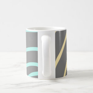 enkelt, minimalt lägga till ditt textmonogram-foto kaffemugg