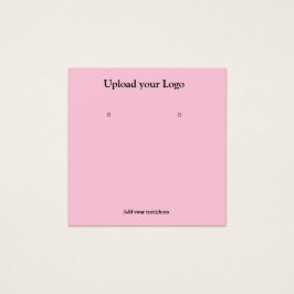 enkelt, minimalt lägga till ditt visning för texti fyrkantigt visitkort