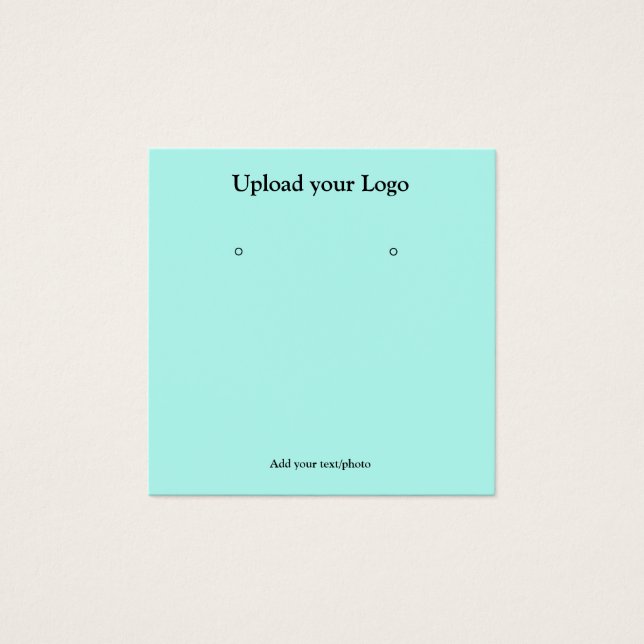 enkelt, minimalt lägga till ditt visning för texti fyrkantigt visitkort (Framsida)