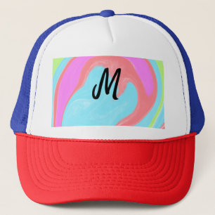 enkelt minimalt monogramlogotyp personlig bakning keps