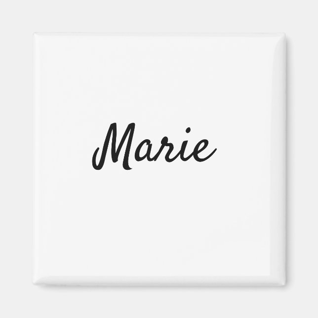 enkelt minimalt monogramlogotyp personlig bakning  magnet (Framsidan)