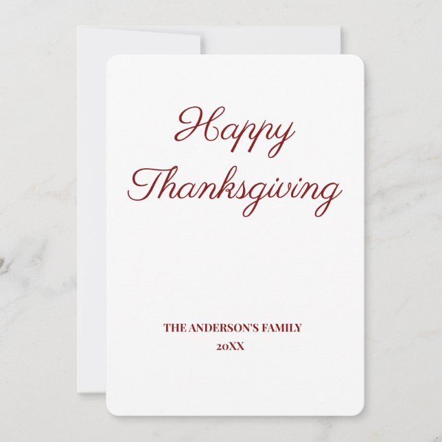 enkelt, minimalt sätt att lägga till thanksgivinge (Framsida)