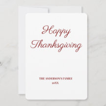 enkelt, minimalt sätt att lägga till thanksgivinge