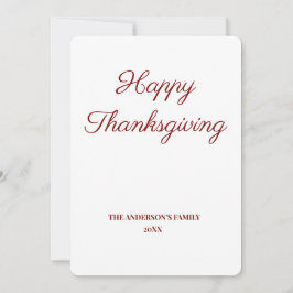 enkelt, minimalt sätt att lägga till thanksgivinge