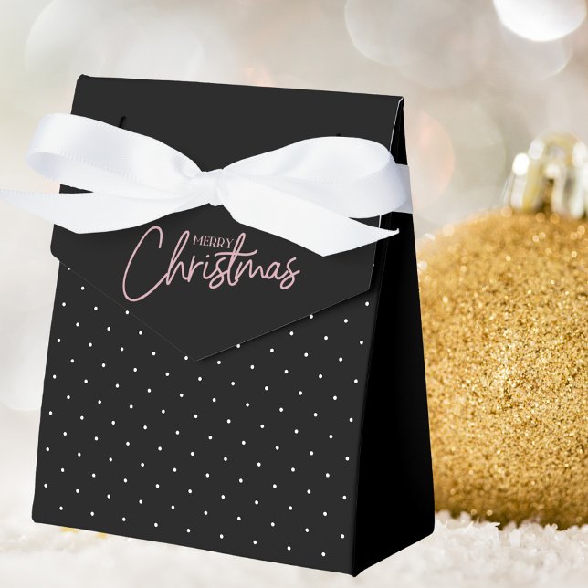 Enkelt minimalt svartvitt God jul Presentaskar (Skapare uppladdad)