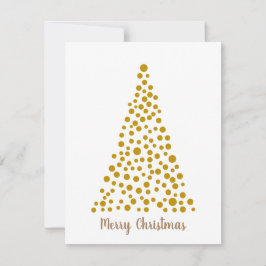 Enkelt minimikort för Julgran för kunder Anteckningskort
