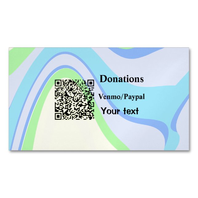 Enkelt minimum av streckkodskrediteringar för beta magnetiska visitkort (Framsida)