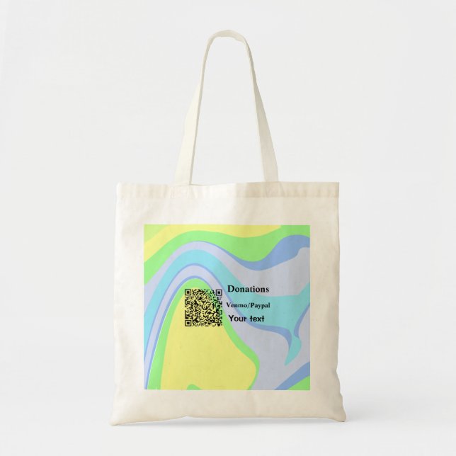 Enkelt minimum av streckkodskrediteringar för beta tygkasse (Framsidan)