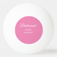 Enkelt minimum rosa bridesaid add namn-årstext