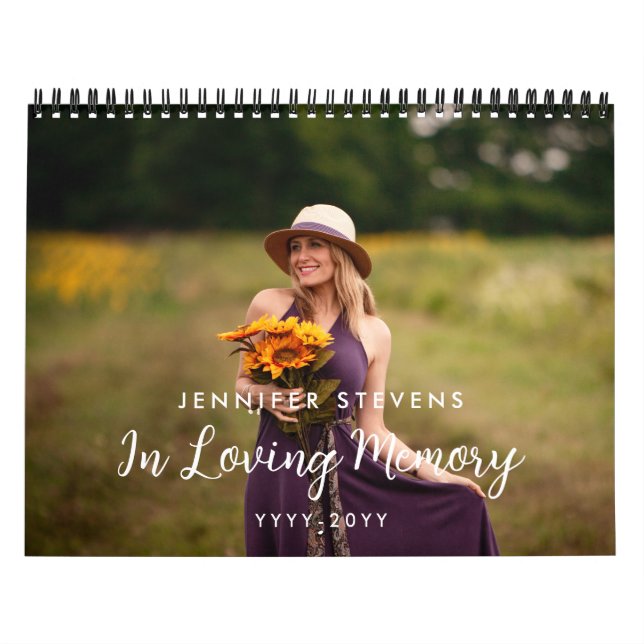 Enkelt minne 1 foto per månad kalender (Omslag)