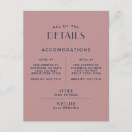 Enkelt minsta  detaljhölje för marin marin Bröllop Tilläggskort