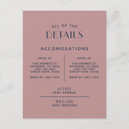 Enkelt minsta  detaljhölje för marin marin Bröllop Tilläggskort