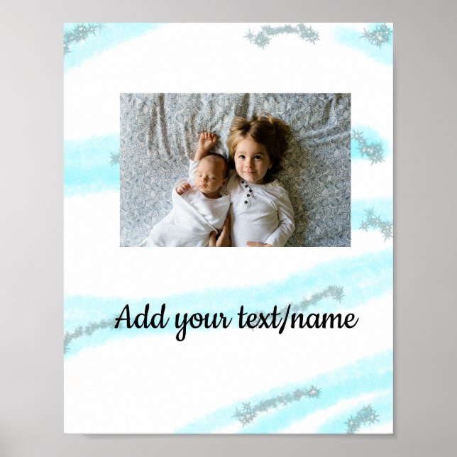 Enkelt minsta färgstarka text lägger till din namn poster (Framsidan)