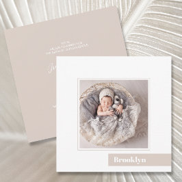 Enkelt minsta lilla meddelande om födelsetal i Bab Inbjudningar