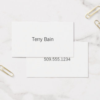 Enkelt minsta mittpunkt framåt och bakåt visitkort