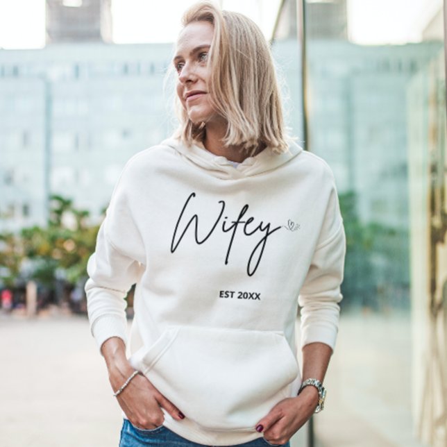 Enkelt minsta möjliga Wifey-skript med Personlig f T Shirt (Skapare uppladdad)