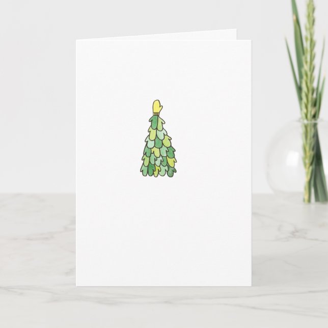 Enkelt Mittens tomt invändigt kort (Framsida)