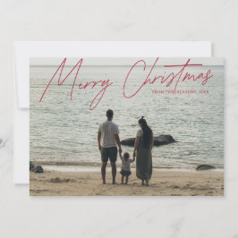 Enkelt Modern Fullt-Bleed God jul Julkort