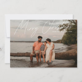 Enkelt Modern Fullt-Bleed God jul Julkort