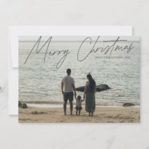 Enkelt Modern Fullt-Bleed God jul