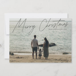 Enkelt Modern Fullt-Bleed God jul Julkort