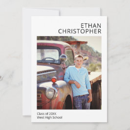 Enkelt Modern Photo Studenten Male-meddelande Meddelande