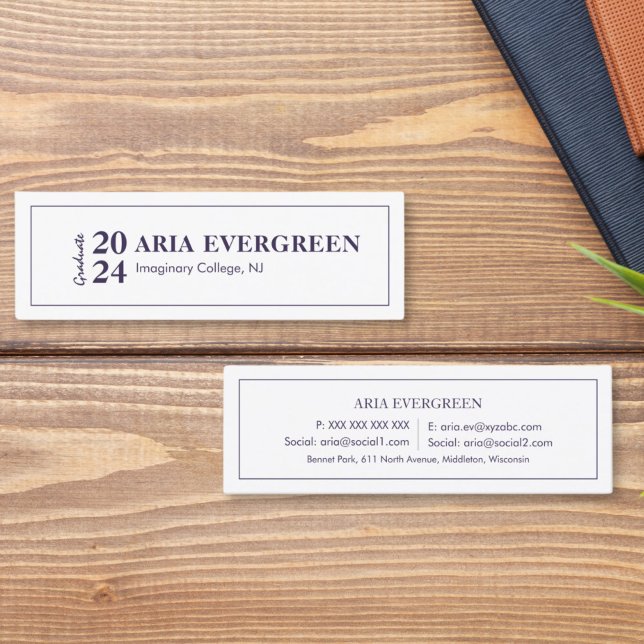 Enkelt Modern Snyggt Student Namn-kort (Skapare uppladdad)