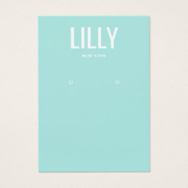 Enkelt modern turkoshöjande Visning-kort Visitkort