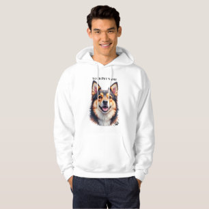 Enkelt modernt anpassat namn och foto för husdjur hoodie