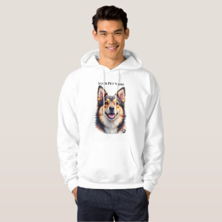 Enkelt modernt anpassat namn och foto för husdjur hoodie