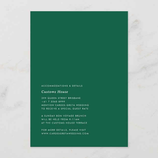 Enkelt, modernt detaljkort tilläggskort (Framsida)