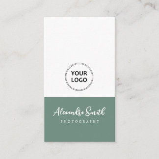 enkelt modernt logotyp fotograf Affärs Kort