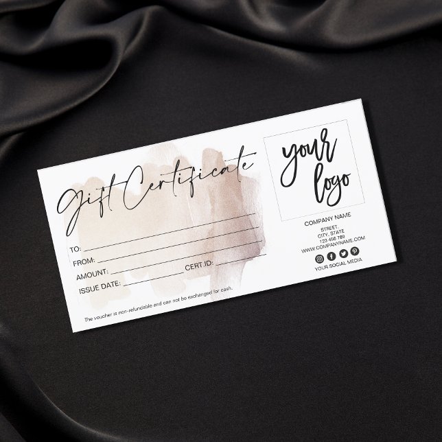 enkelt modernt, minimalistiskt presentkort (Skapare uppladdad)