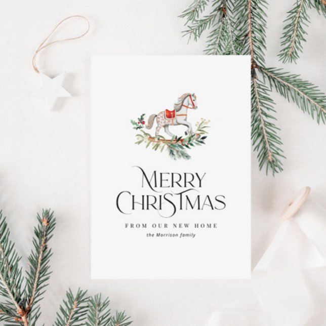 enkelt modernt reklamkort för flytta julkort (Skapare uppladdad)